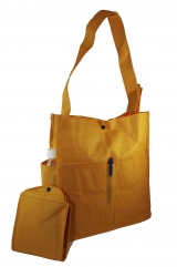 Unisex Foldable with 2 front, 2 side pockets + Pen Holder available Sling & Shoulder carry