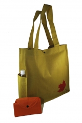 Unique Maple Leaf foldable bag with 2 side pockets