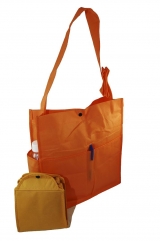 Unisex Foldable with 2 front, 2 side pockets + Pen Holder available Sling & Shoulder carry